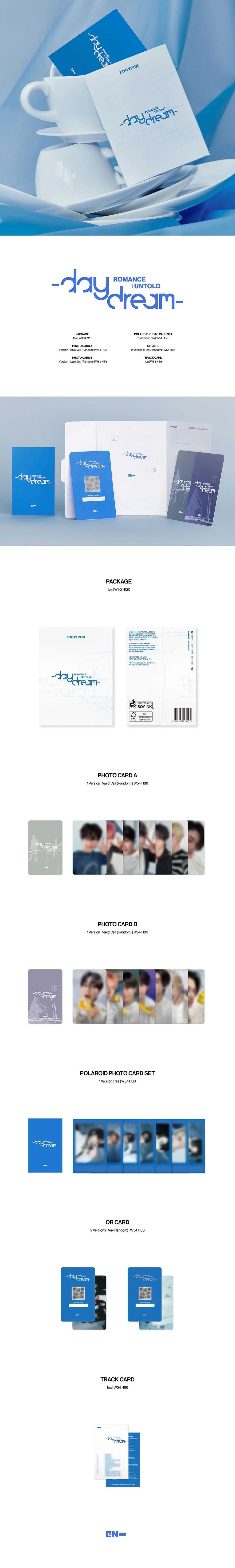 ENHYPEN - 2ND ALBUM Repackage [ROMANCE : UNTOLD –daydream-] Weverse Albums Ver.