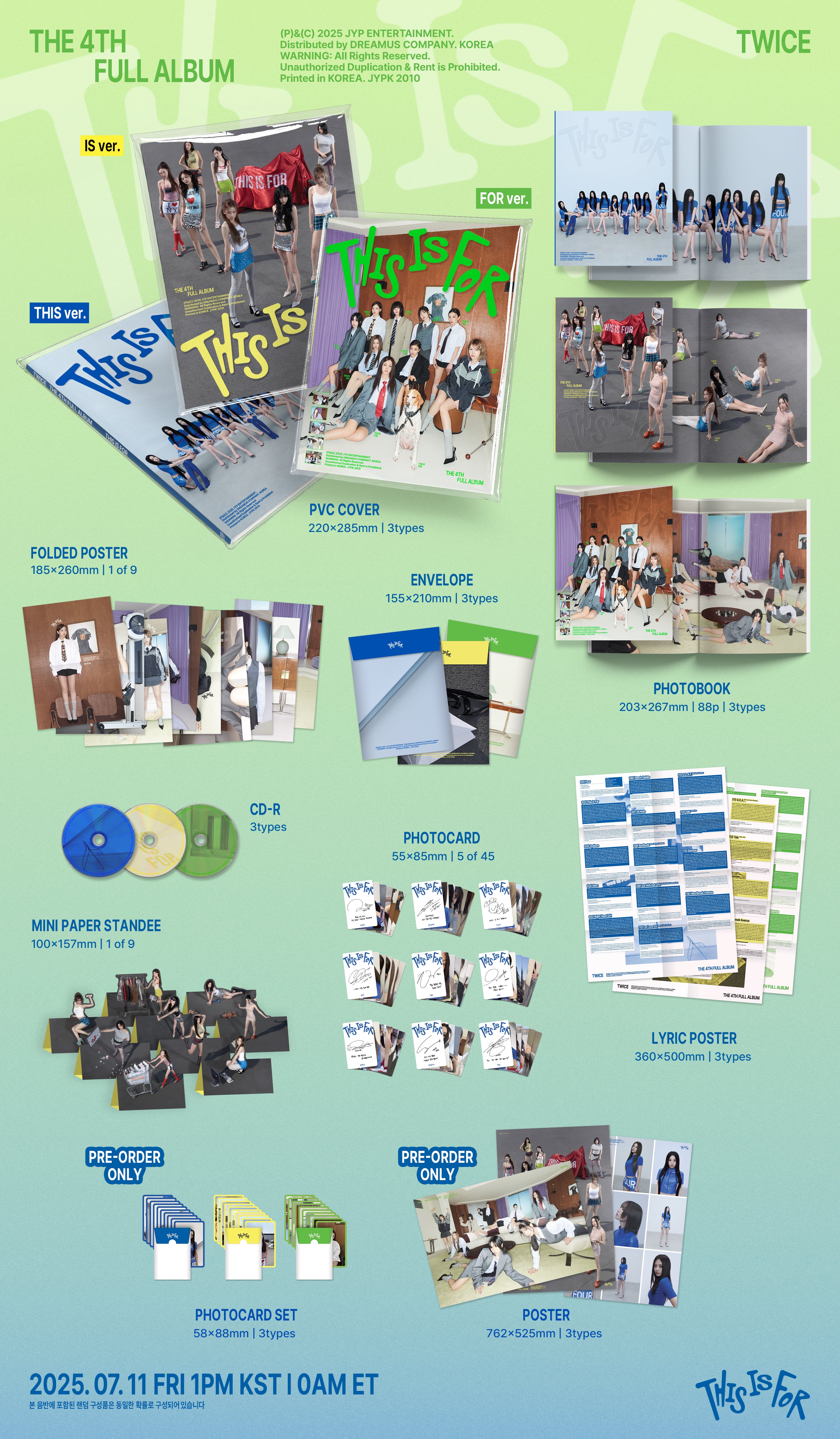 TWICE - 4th Full Album [THIS IS FOR] (Random ver.)
