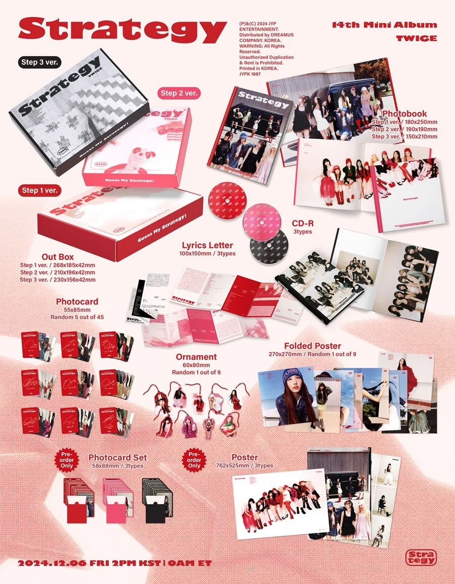 TWICE – 14th Mini Album [STRATEGY] (Random ver.)