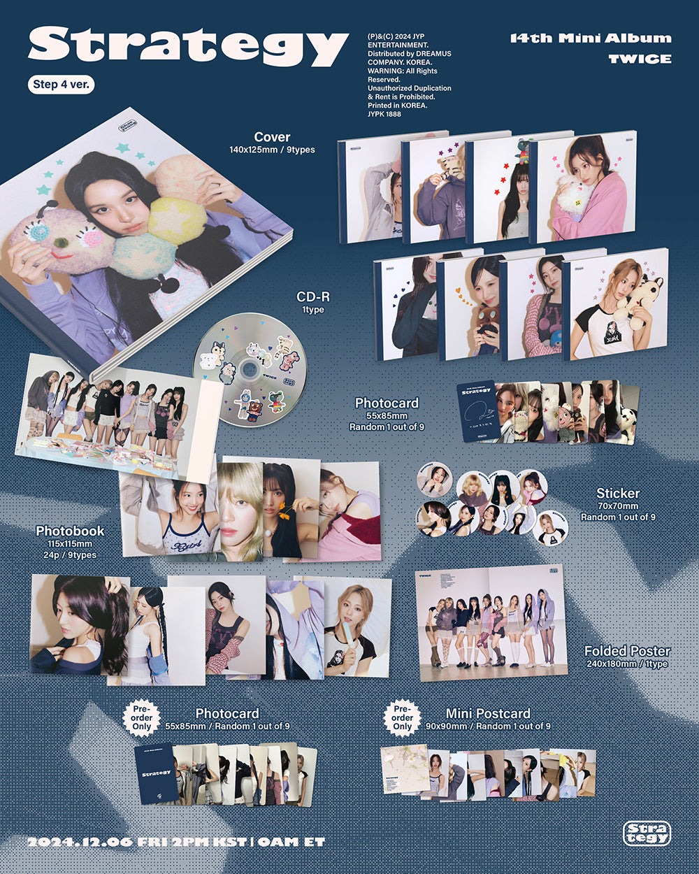 TWICE – 14th Mini Album [STRATEGY] (Step4 ver.) (Random ver.)