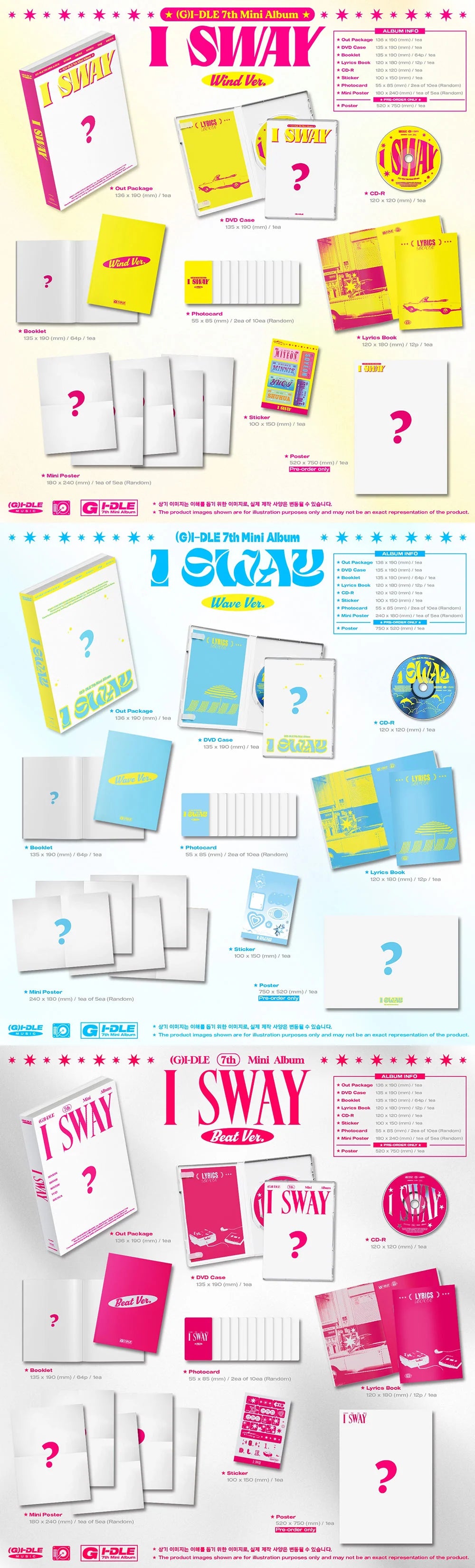 (G)I-DLE – 7th Mini Album [I SWAY] (Random ver.)