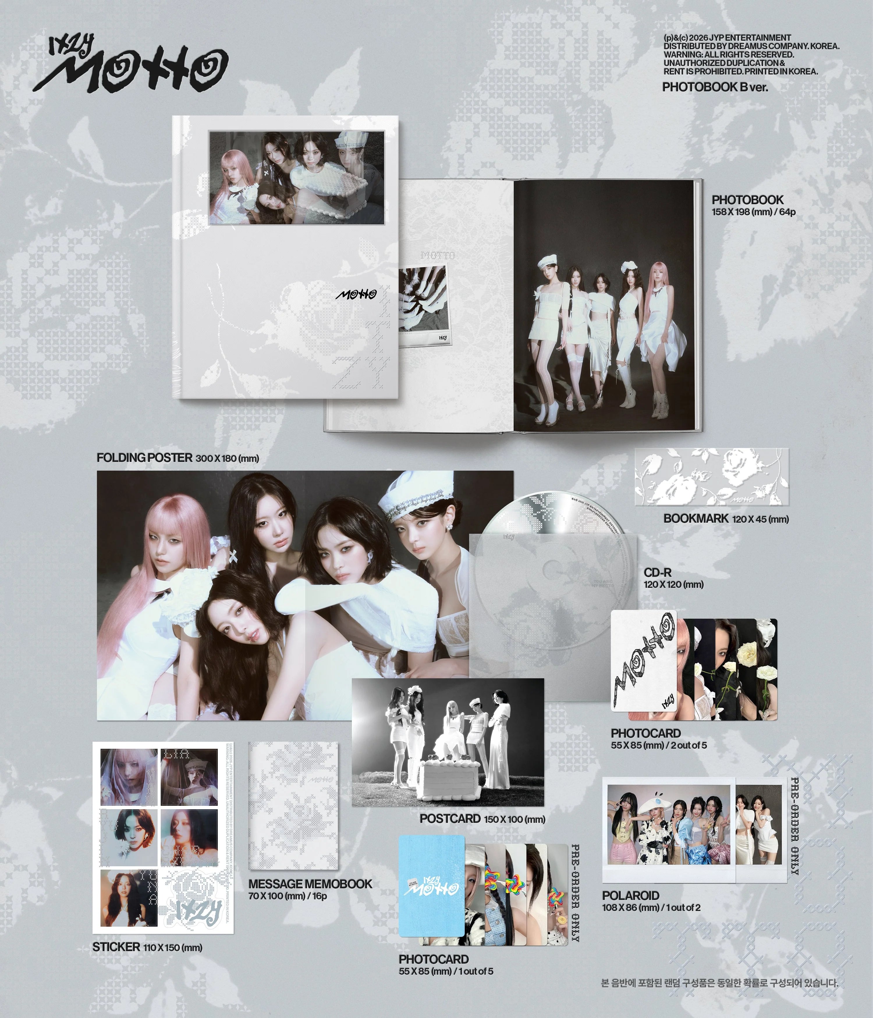 ITZY - Motto [12th Mini Album - Photobook Ver.] (Random Ver.)