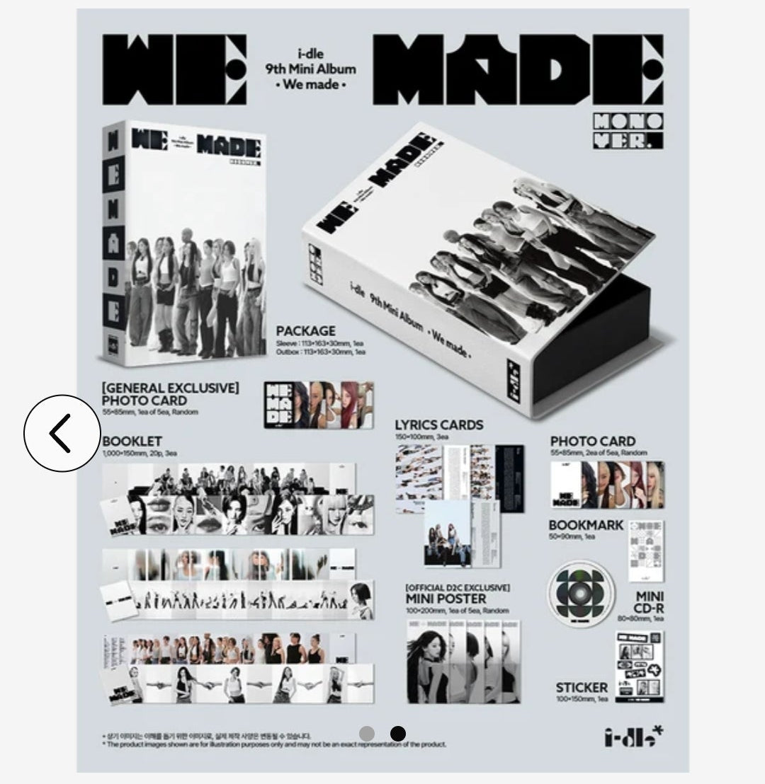 i-dle - 9th Mini Album [We made] (Exclusive Signed CD)