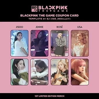BLACKPINK - THE GAME COUPON CARD