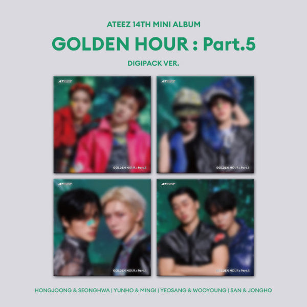 ATEEZ - GOLDEN HOUR : Part.5 [14th Mini Album - Digipack Unit Ver.] (Random ver.)
