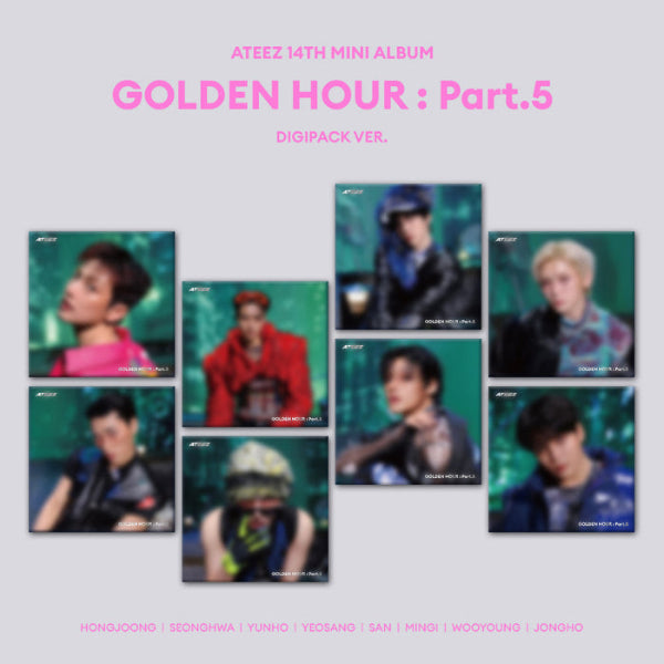 ATEEZ - GOLDEN HOUR : Part.5 [14th Mini Album - Digipack Ver.] (Random ver.)