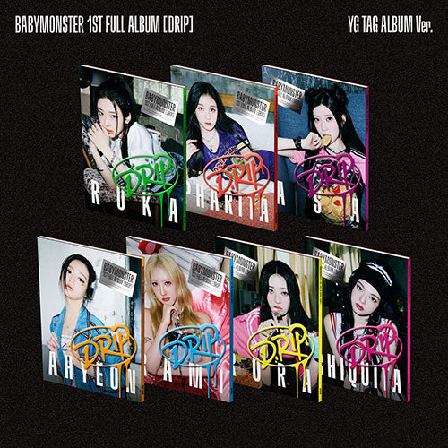 BABYMONSTER - [DRIP] 1st FULL Album YG TAG ALBUM  (Random ver.)