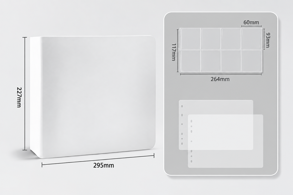 Binder blanco de tapa dura