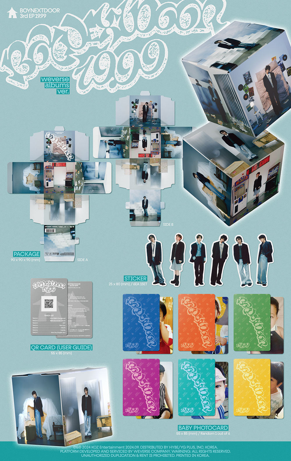 BOYNEXTDOOR - 19.99 [3rd EP Album - Weverse Ver.]