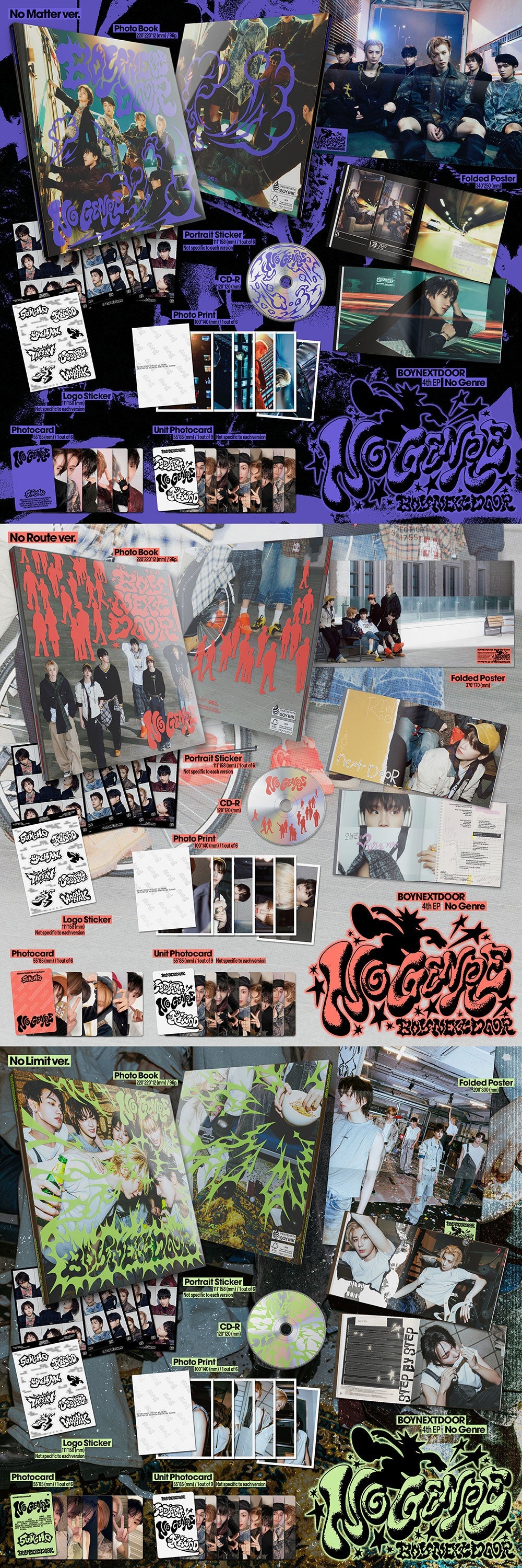 BOYNEXTDOOR - No Genre [4th EP Album](Random ver.)