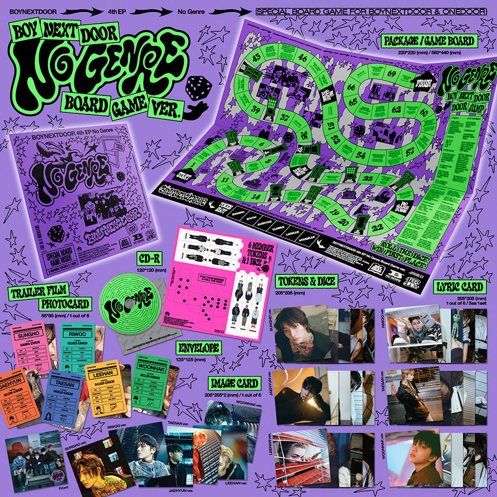 BOYNEXTDOOR - No Genre [4th EP Album - Board Game Ver.](Random ver.)