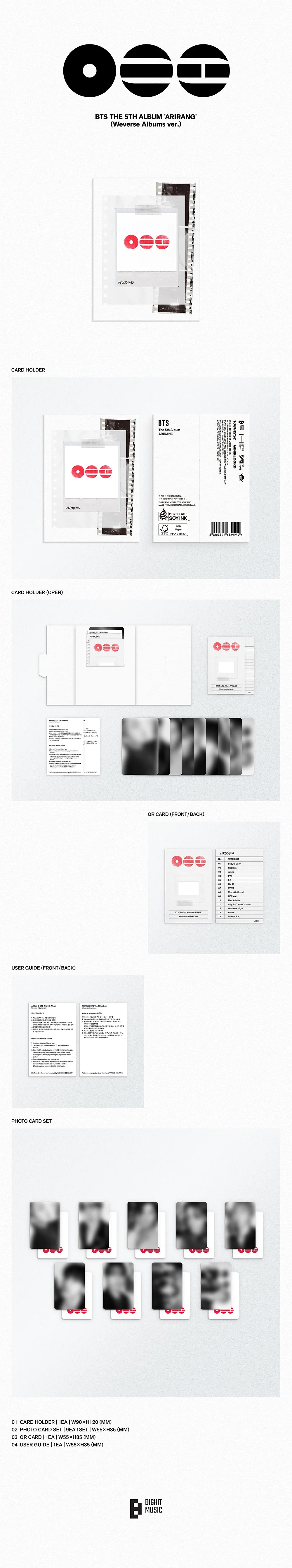BTS - ARIRANG [5th Album - Weverse ver.]