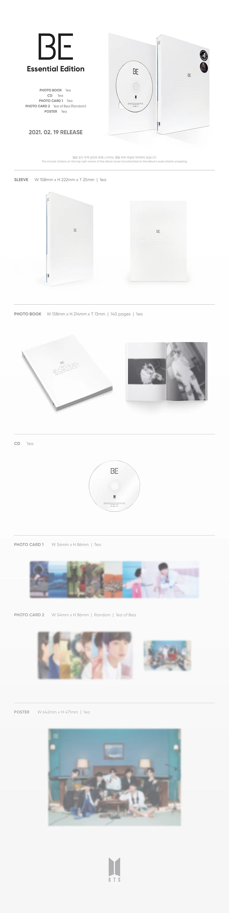 BTS - Album [BE] (Essential Edition)