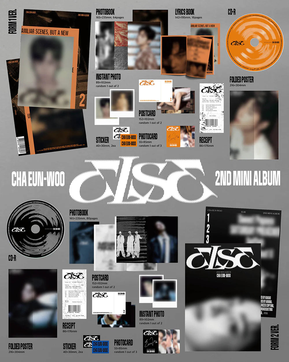 CHA EUN-WOO - 2nd mini album [ELSE] (Random ver.)