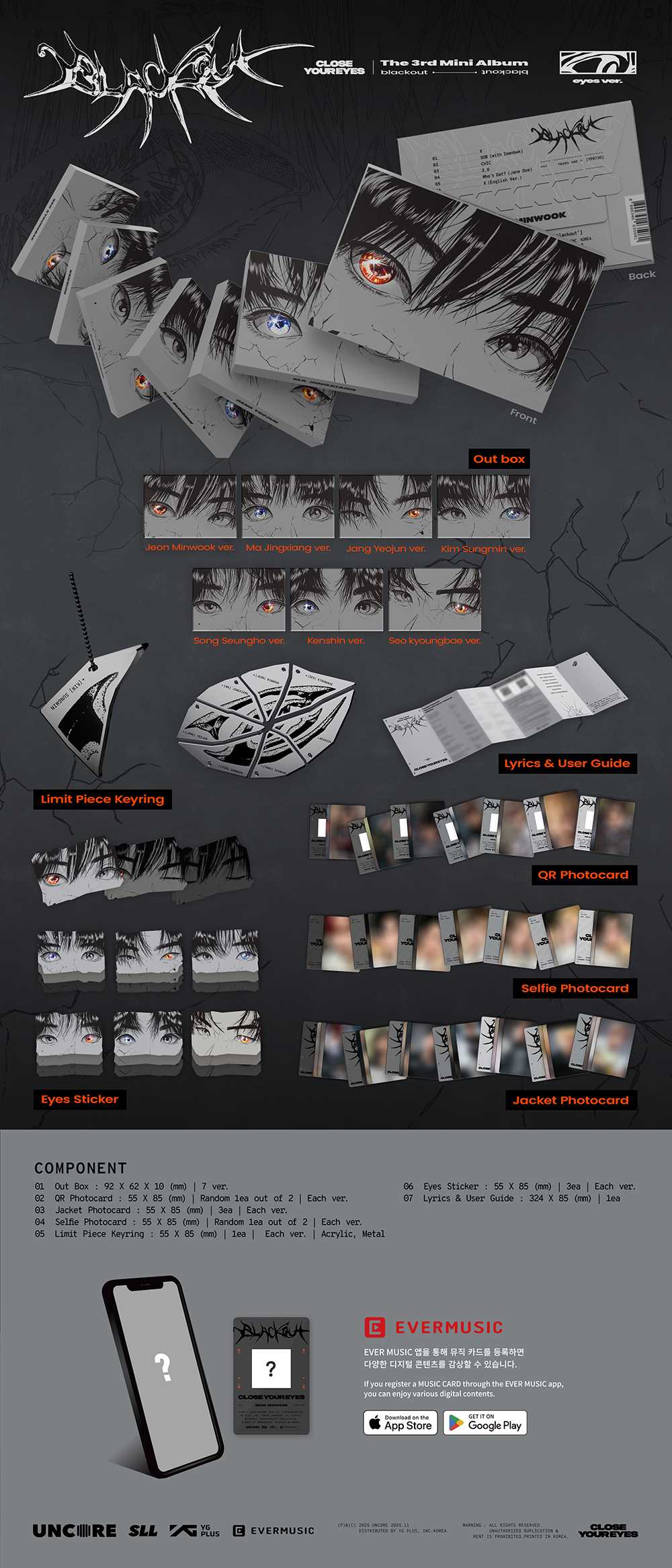 CLOSE YOUR EYES - blackout [3rd Mini Album - eyes Ver.]