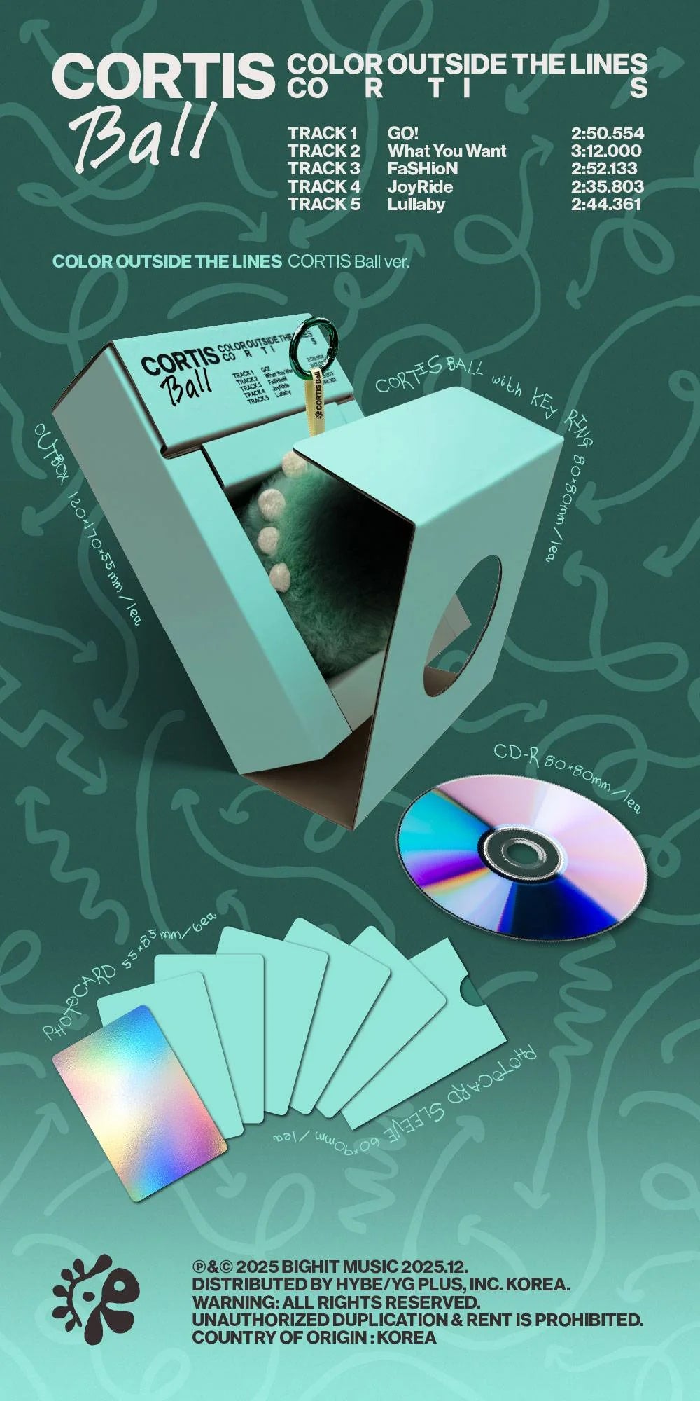 CORTIS - COLOR OUTSIDE THE LINES [1st EP Album - CORTIS Ball Ver.]