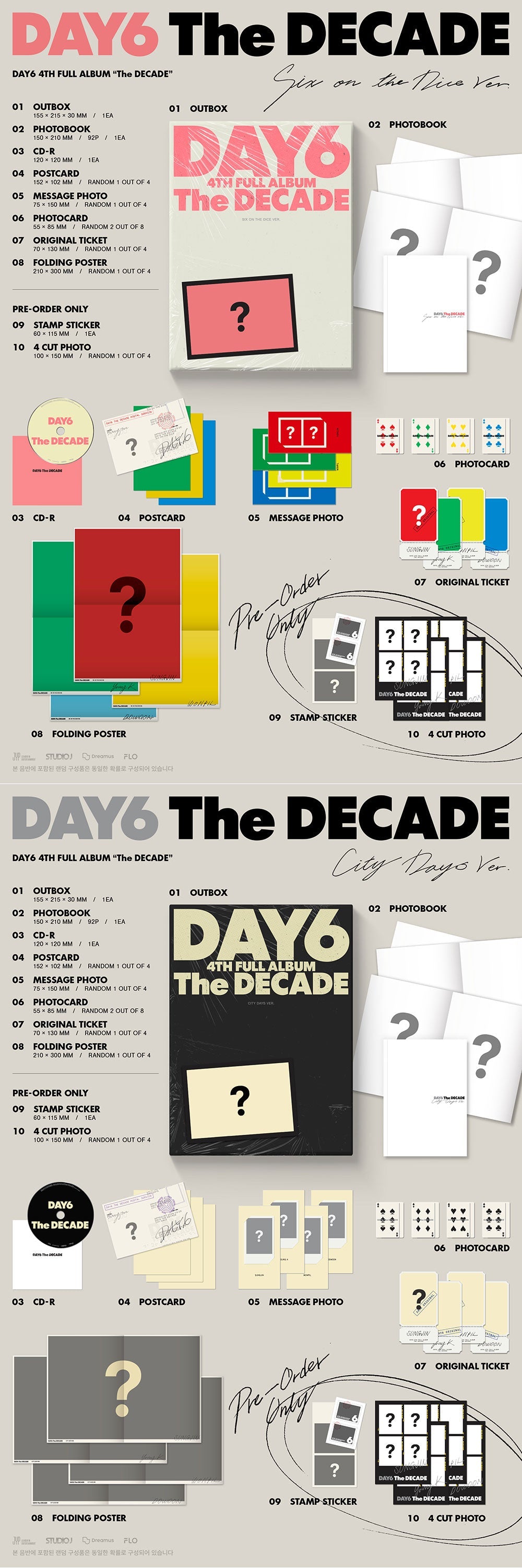 DAY6 - The DECADE [4th Album] (Random ver.)