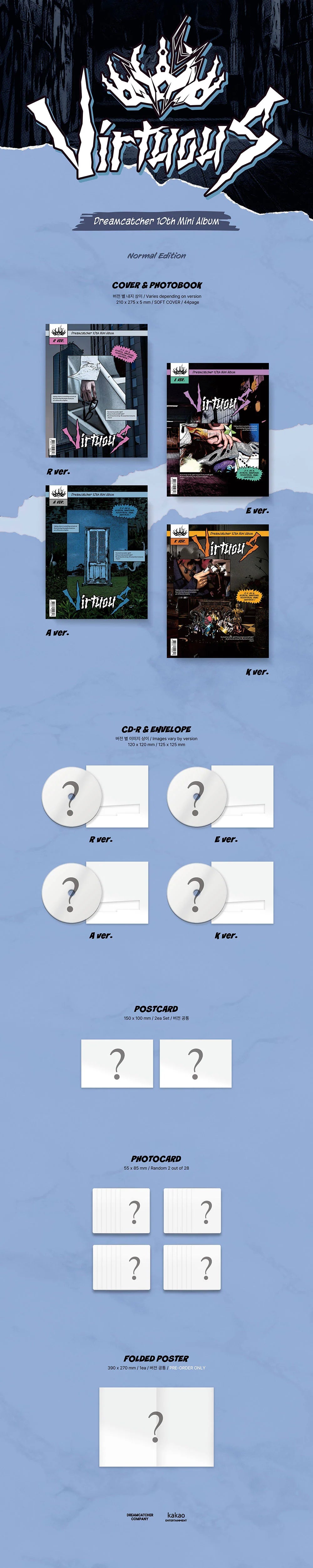 Dreamcatcher - VirtuouS [10th Mini Album] (Random Ver.)