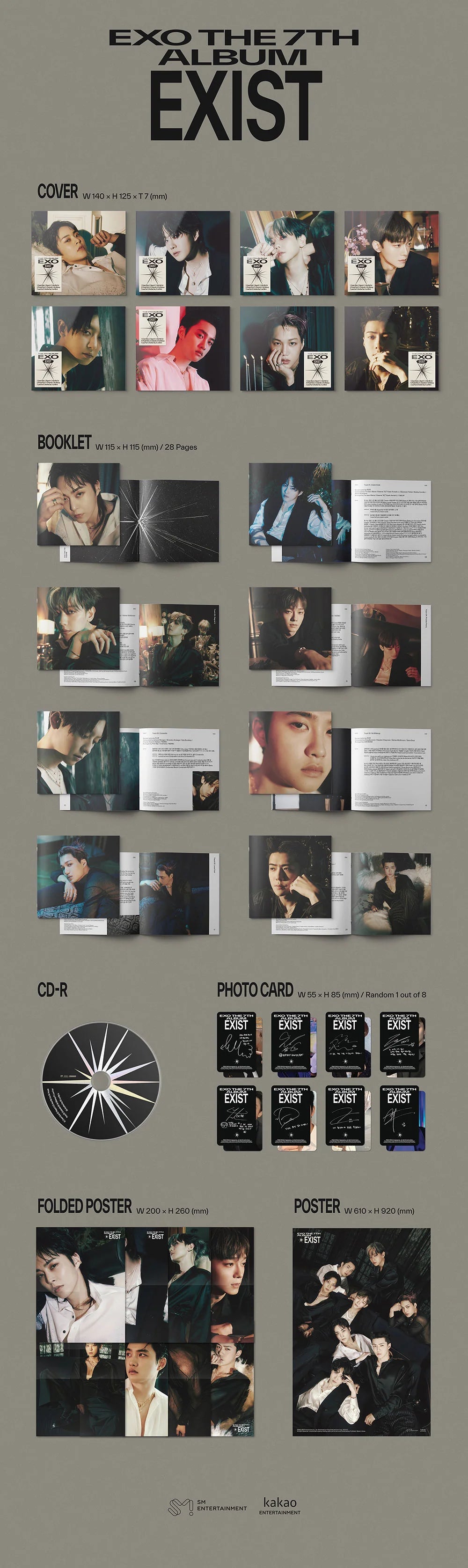 EXO - The 7th Album [EXIST] (Digipack Ver.) (Random Ver.)