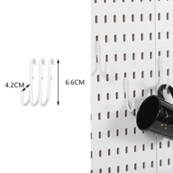 Ganchos metálicos para pegboard
