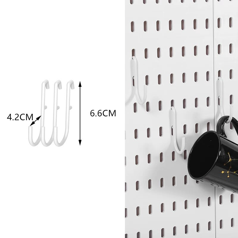 Ganchos metálicos para pegboard