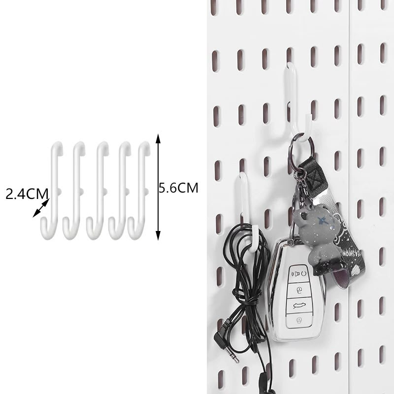 Ganchos metálicos para pegboard