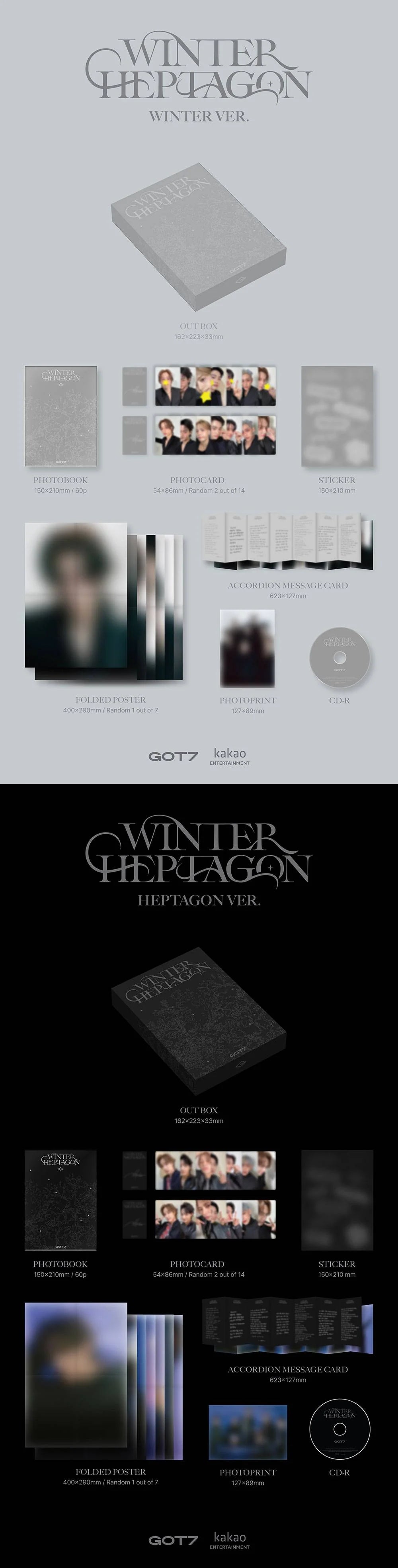 GOT7 - WINTER HEPTAGON [Mini Album] (Random ver.)