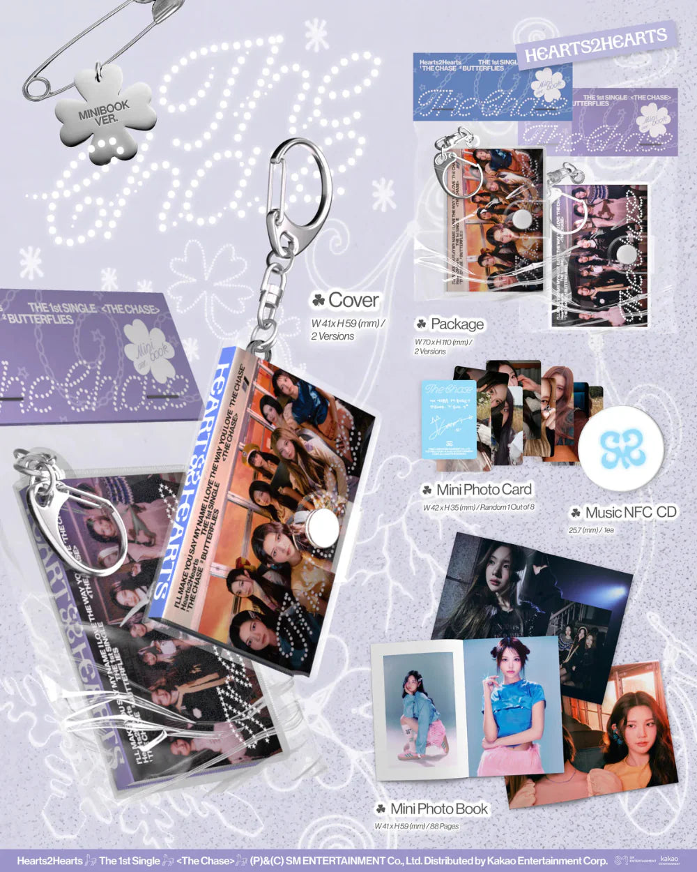 Hearts2Hearts - The Chase [1st Single Album - Mini Book Ver.]