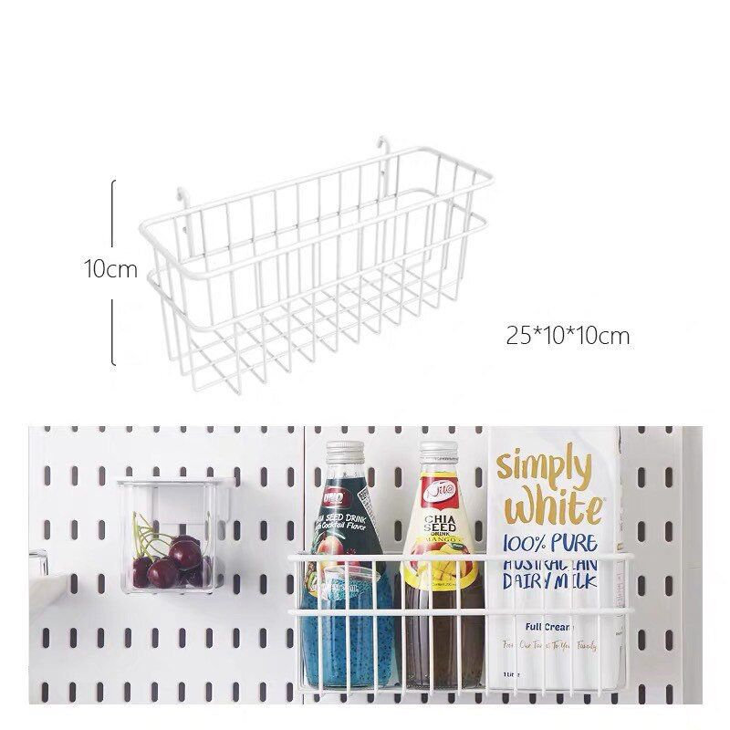 Canasta grande de almacenamiento para pegboards