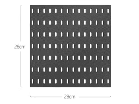Pegboard color negro 28cm x 28cm