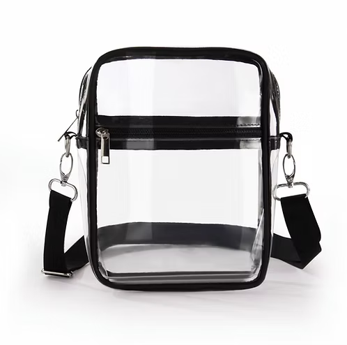 Crossbody transparente pequeño