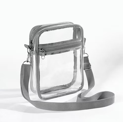 Crossbody transparente pequeño