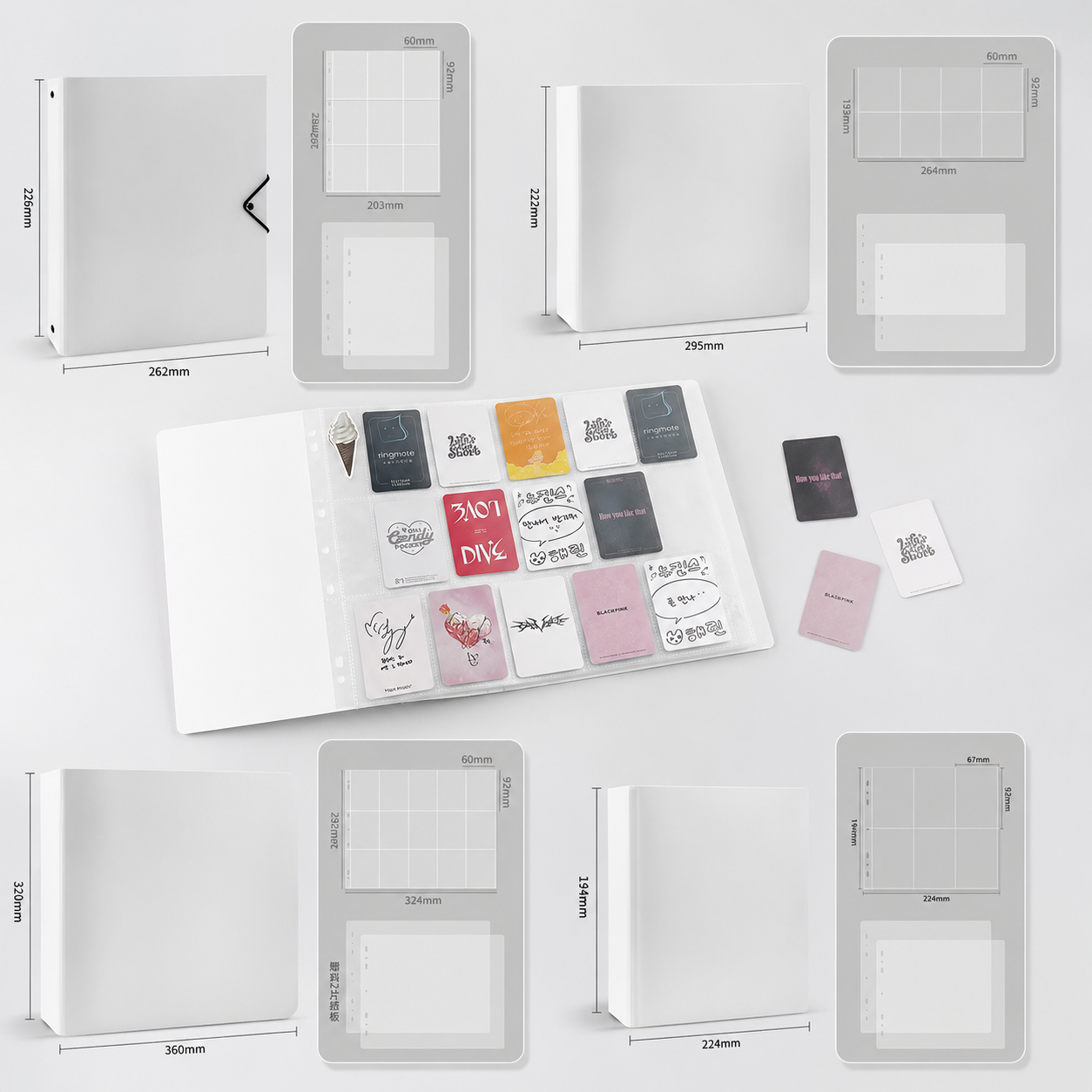 Binder blanco de tapa dura