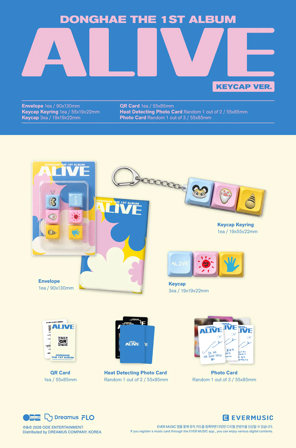 DONGHAE - ALIVE [1st Album - KEYCAP Ver.]