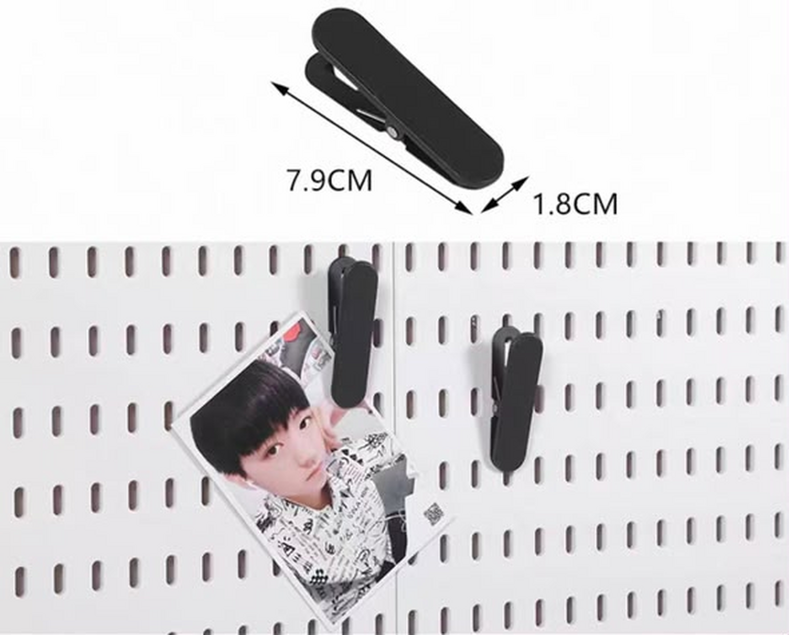 Clips para pegboard