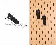 Clips para pegboard
