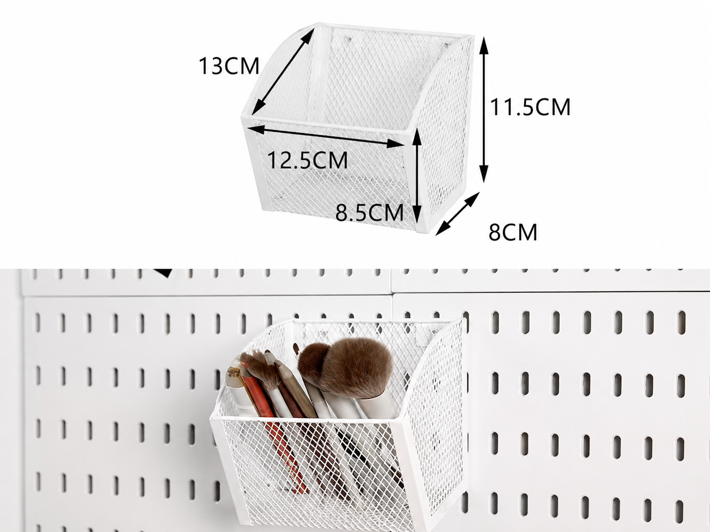Canastas metálicas para pegboard