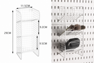 Canastas metálicas para pegboard