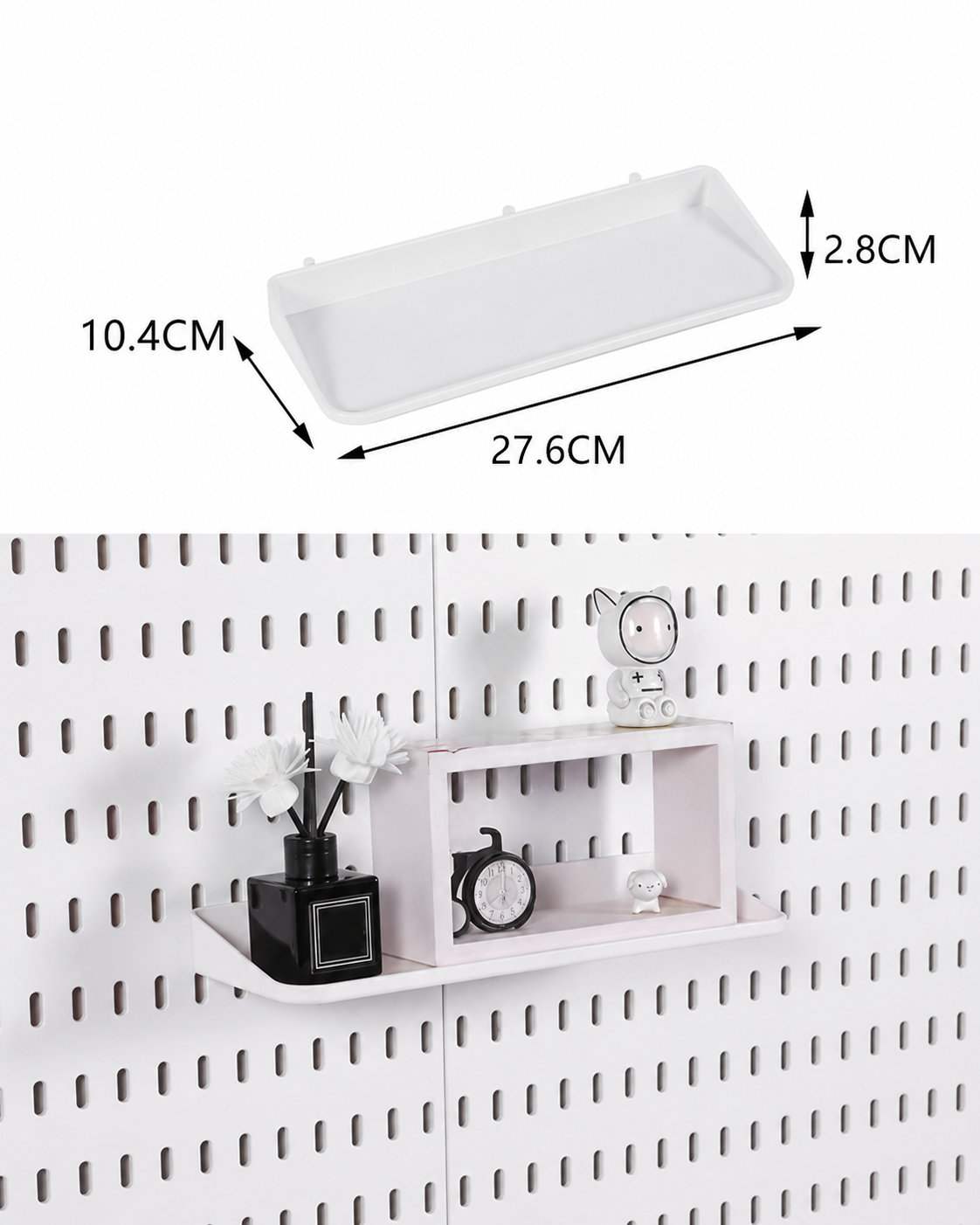 Repisa inclianda para pegboard