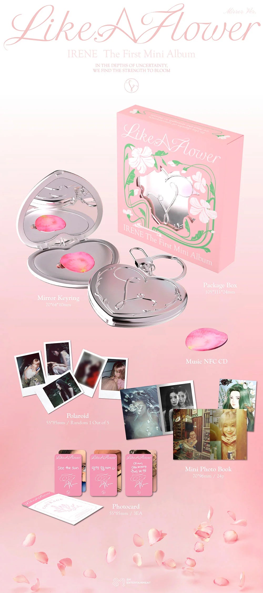 IRENE - Like A Flower [1st Mini Album - Mirror Ver.]