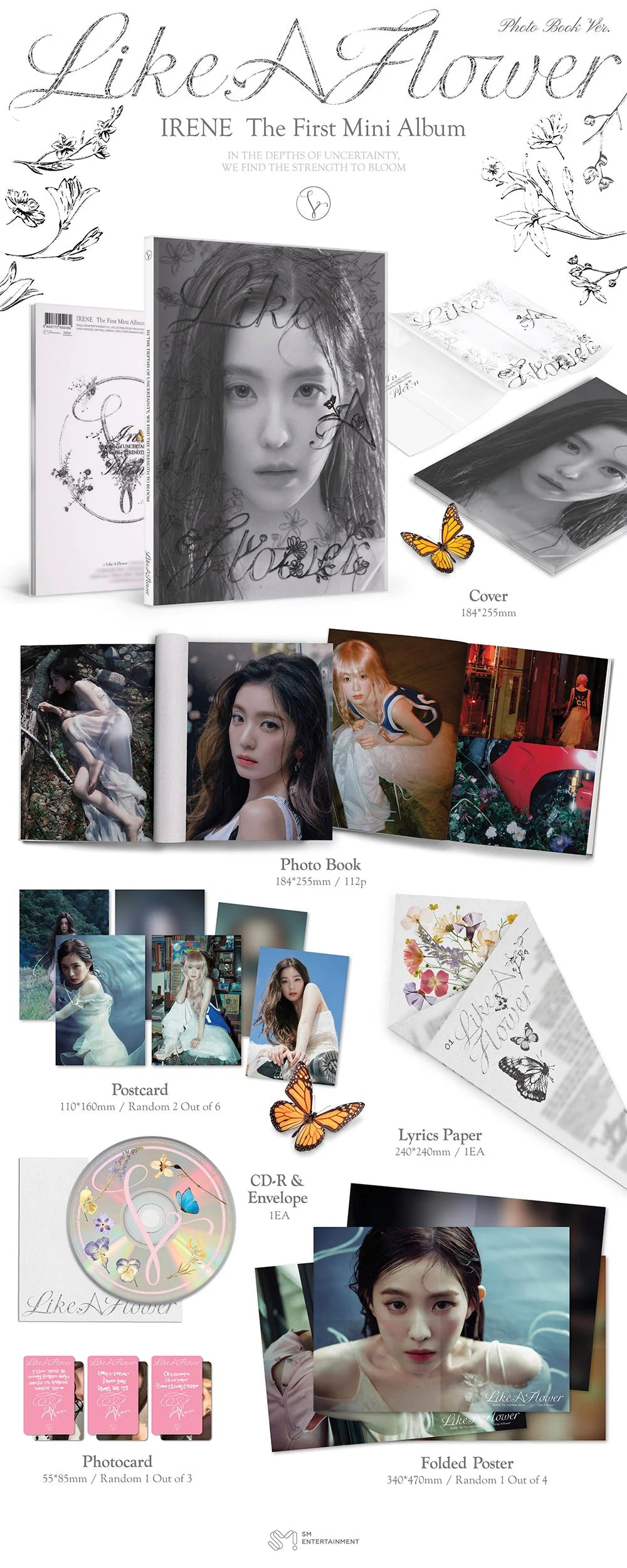 IRENE - 1st mini album [Like A Flower] (Photo Book Ver.)