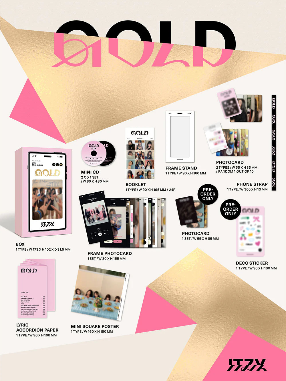 ITZY - GOLD [9th Mini Album - Phone Box Ver.]