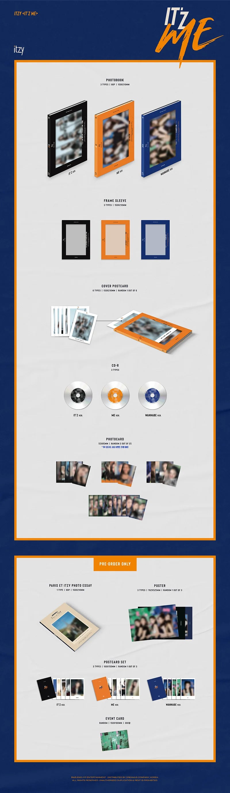 ITZY - IT'z ME [2nd Mini Album](Random ver.)
