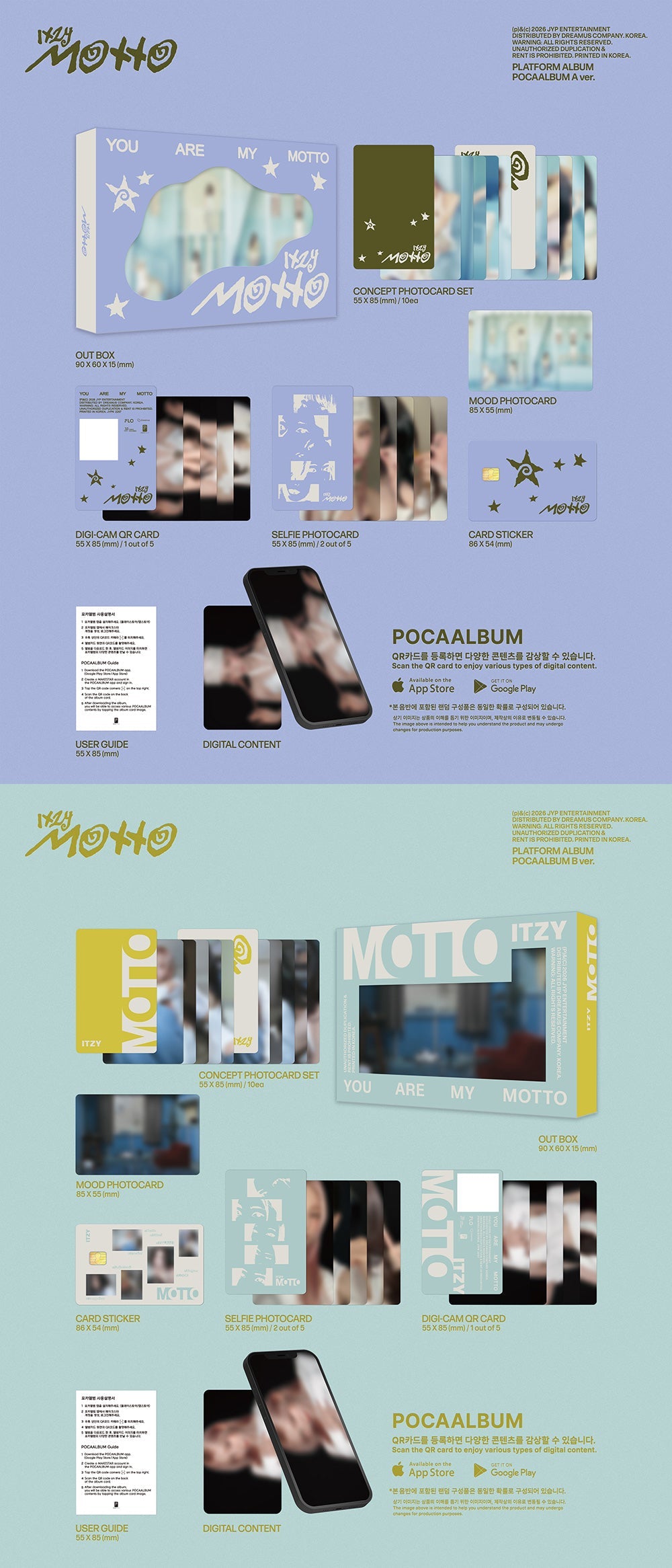 ITZY - Motto [12th Mini Album - POCA Ver.] (Random Ver.)