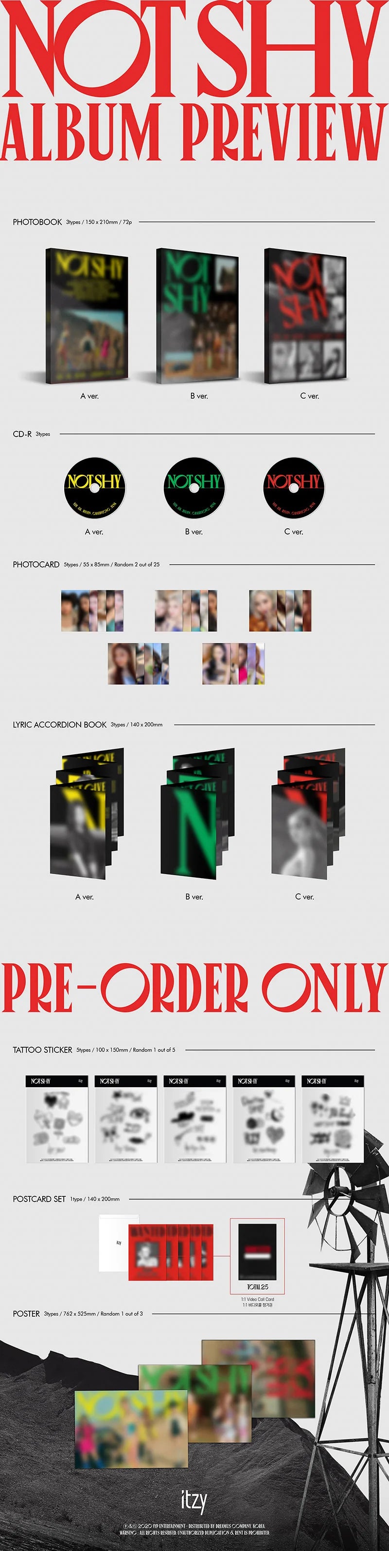 ITZY - Not Shy [3rd Mini Album](Random ver.)