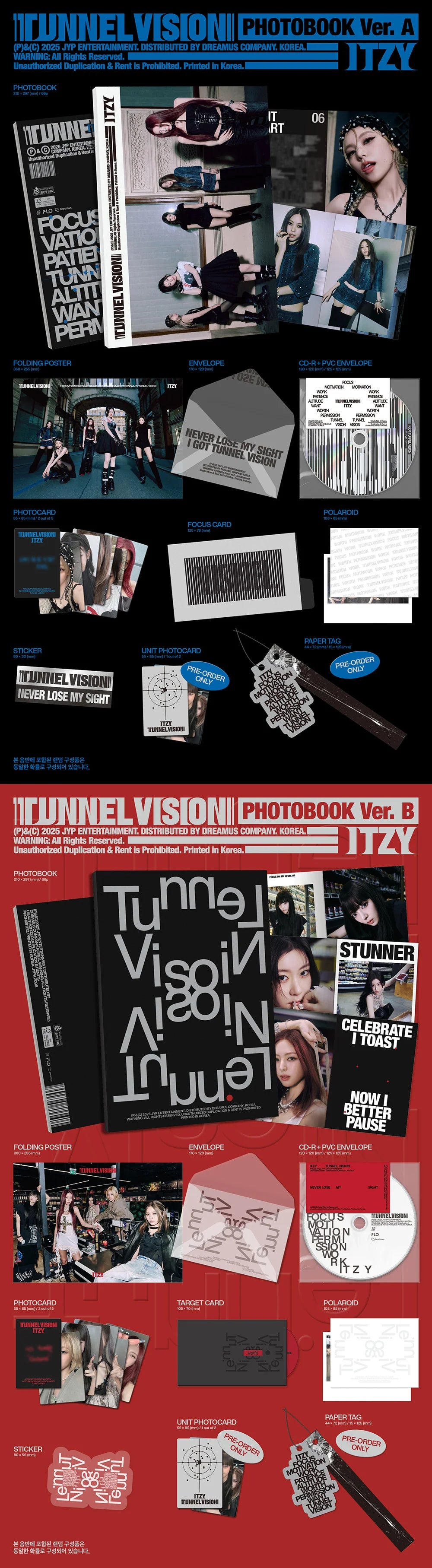 ITZY - [TUNNEL VISION] (Photobook Ver.) (Random ver.)