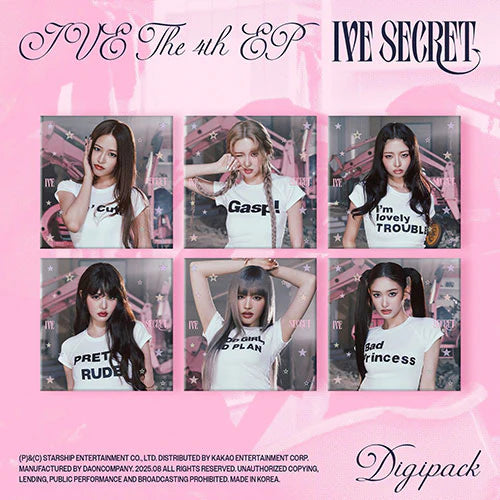 IVE - IVE SECRET [4th EP Album - Digipack Ver.](Random ver.)