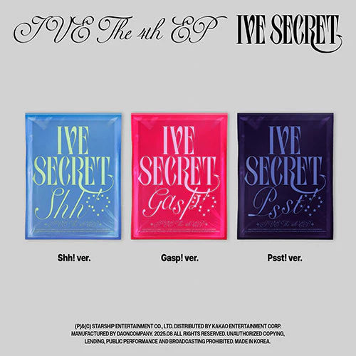 IVE - IVE SECRET [4th EP Album](Random ver.)