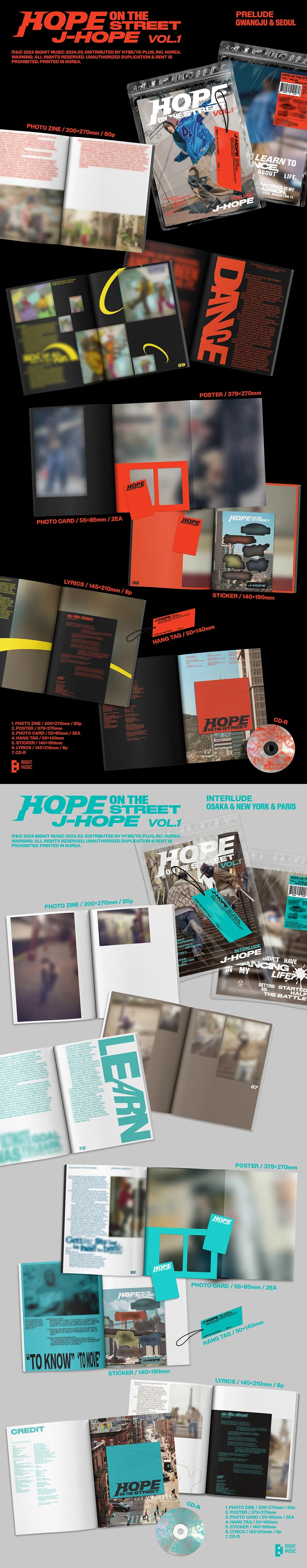 J-HOPE (BTS) - [HOPE ON THE STREET VOL.1] (Random ver.)