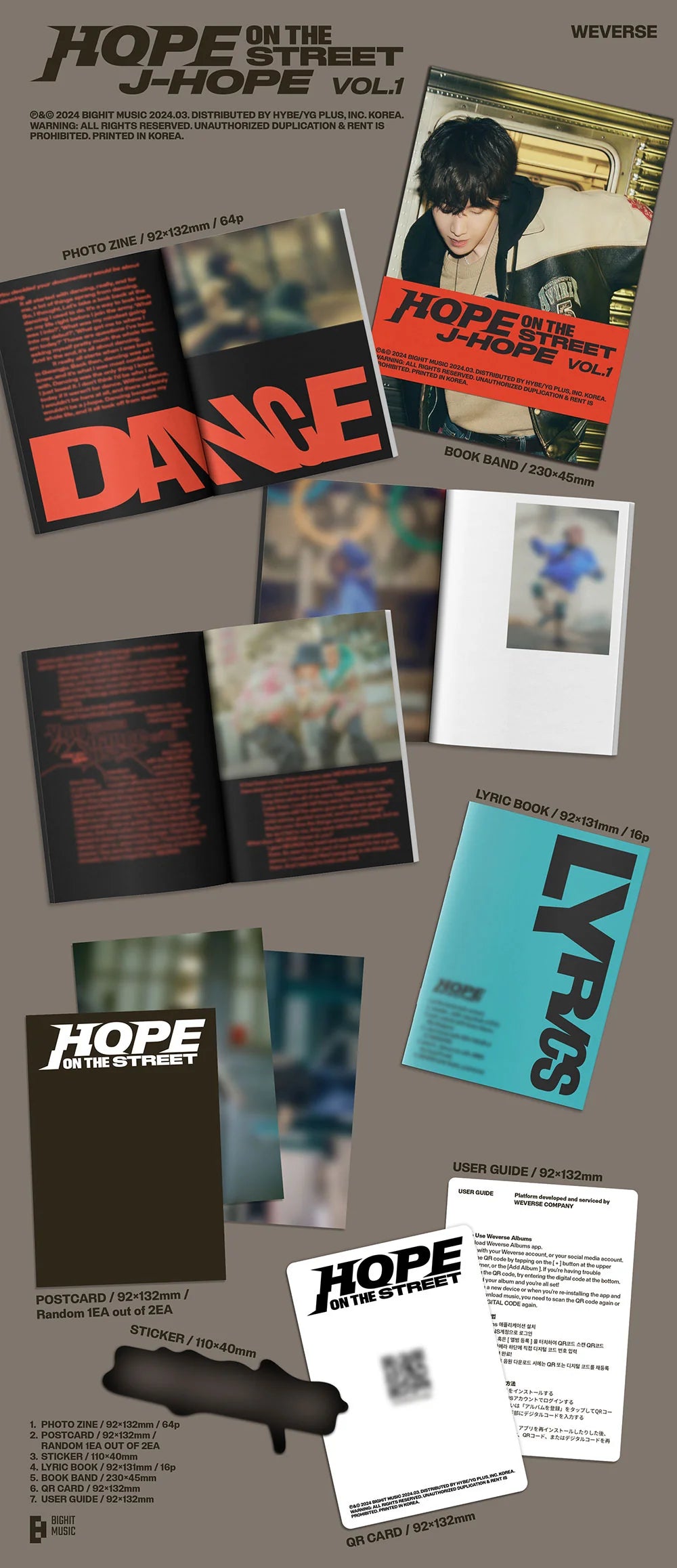 J-HOPE (BTS) - [HOPE ON THE STREET VOL.1] (Weverse ver.)